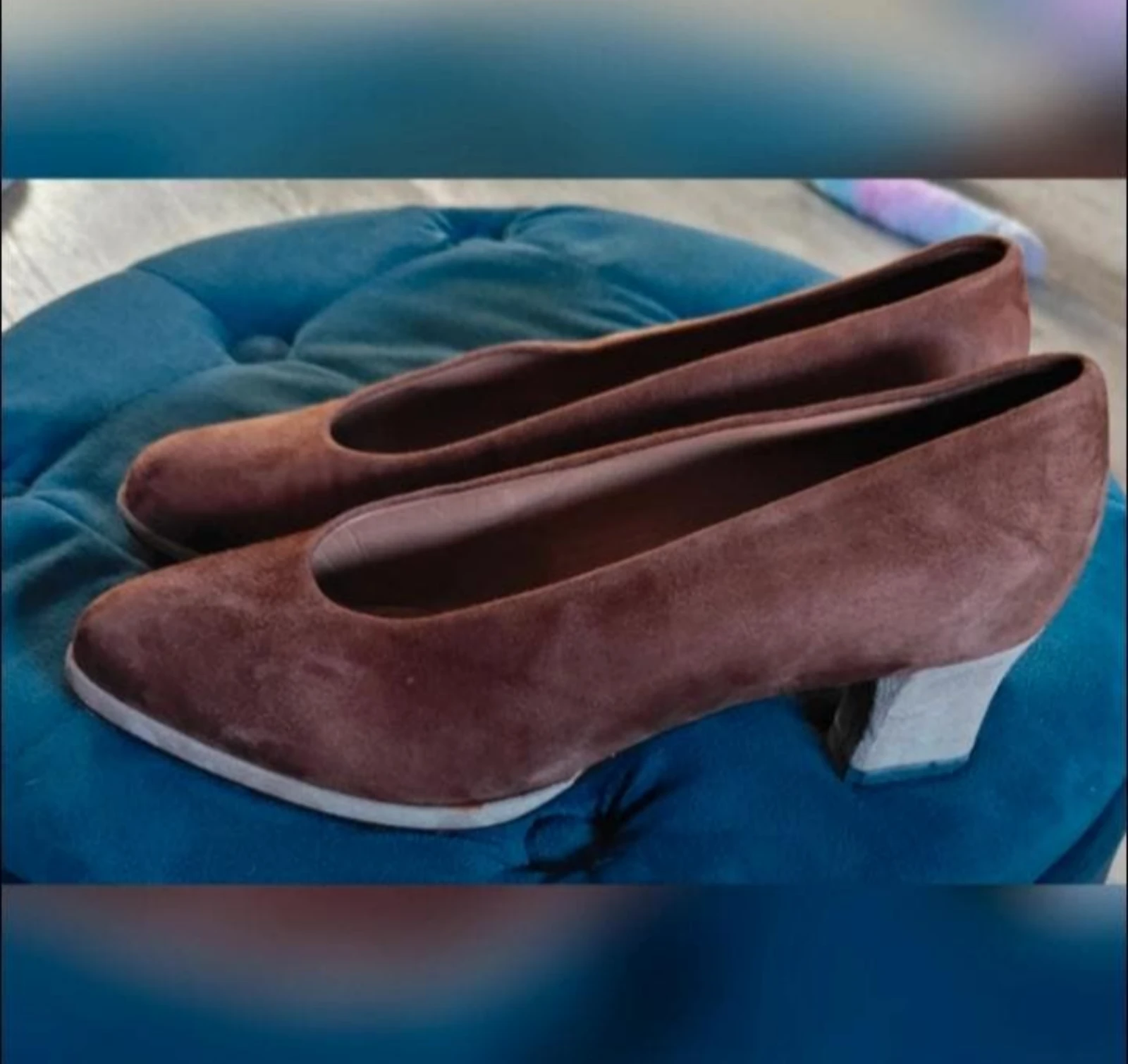 Brown suede women's pumps Maurizio Marioni size 38 – photo 3
